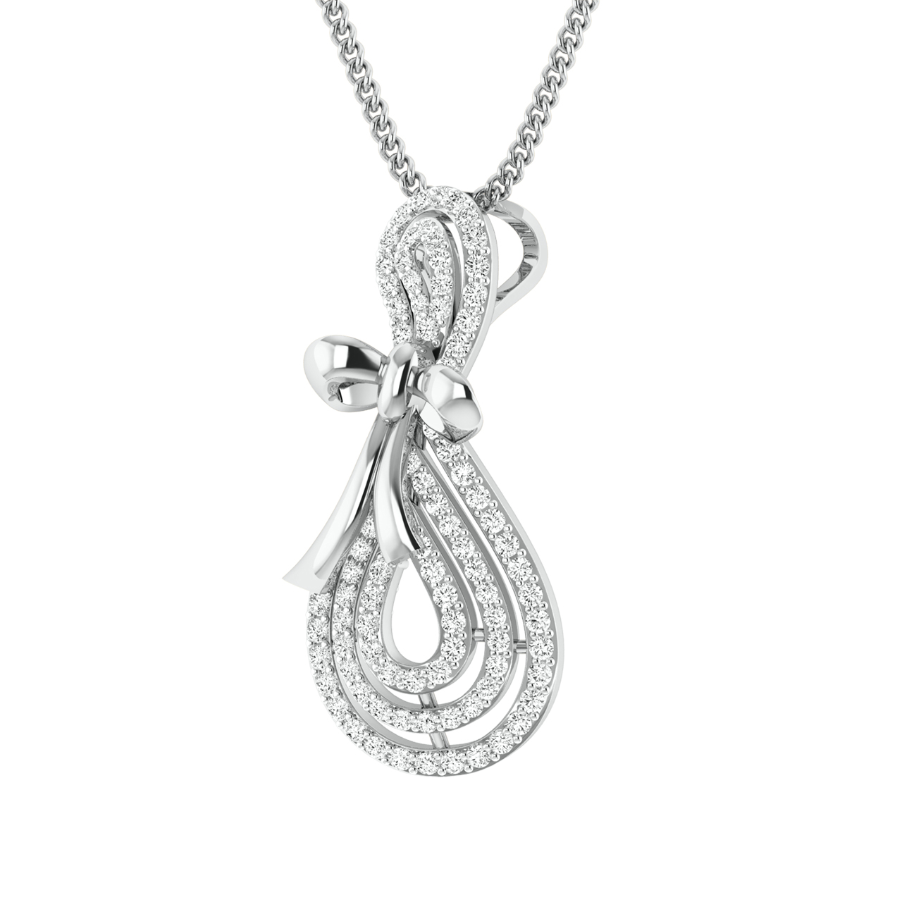 Aida Round Diamond Office Wear Pendant